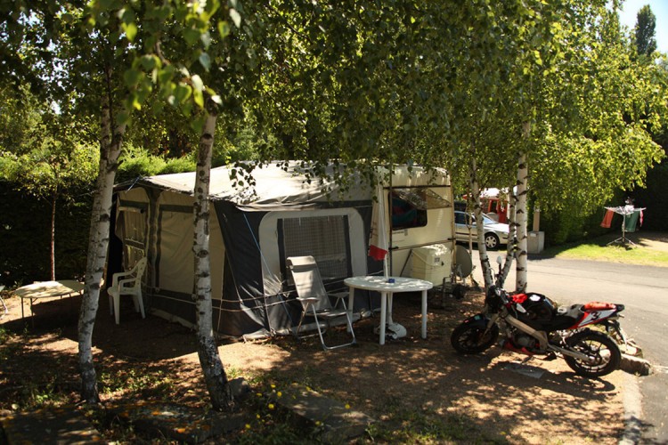 Camping plaatsen voor een caravan