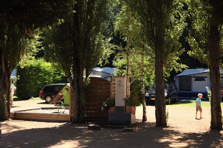 Parcela camping caravan