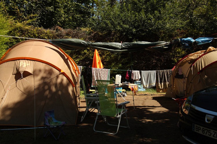 Camping plaatsen voor een caravan